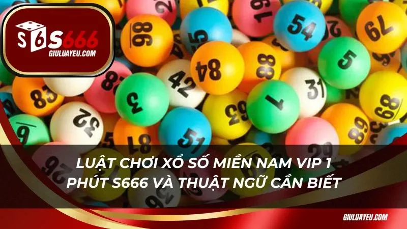 Luật chơi xổ số miền nam vip 1 phút S666 và các thuật ngữ cần biết