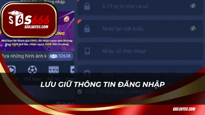 Lưu giữ thông tin đăng nhập